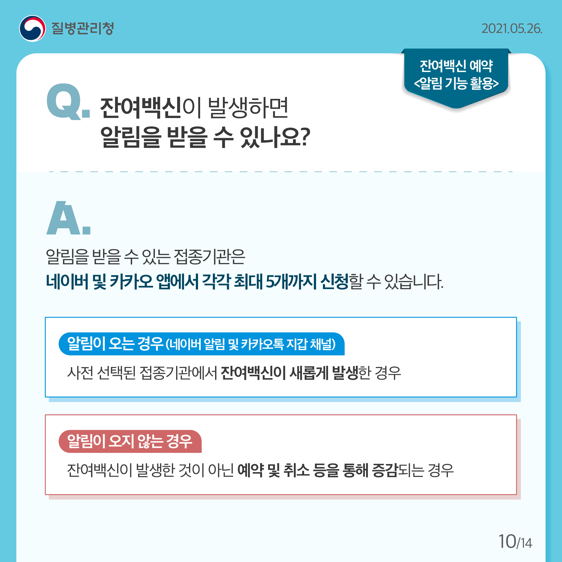 코로나19 예방접종 잔여백신 당일예약 안내10