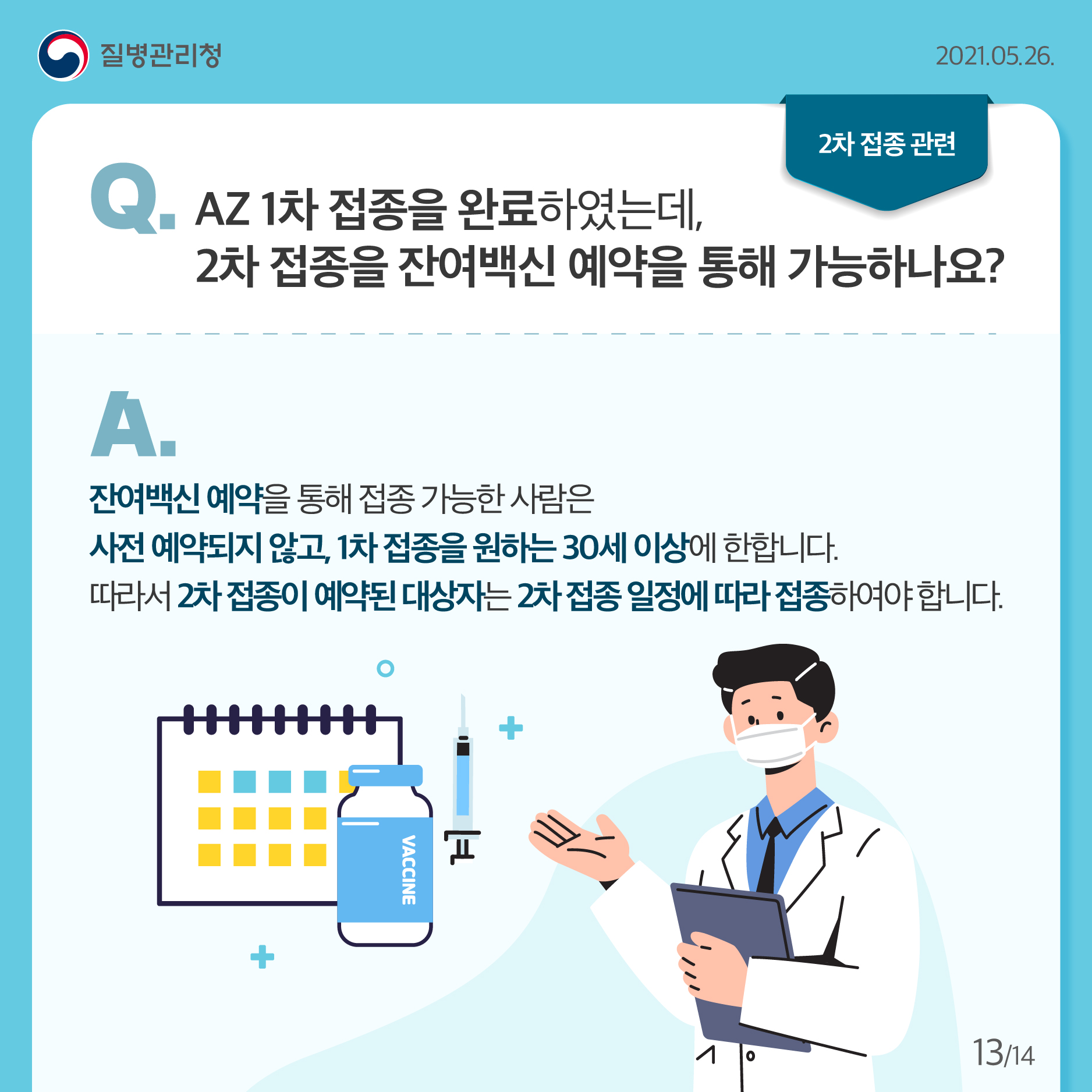 코로나19 예방접종 잔여백신 당일예약 안내13