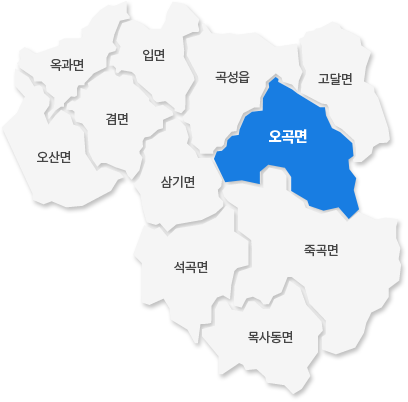 오곡면 지도