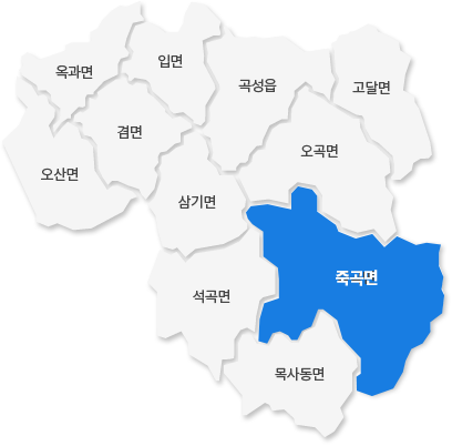 죽곡면 지도